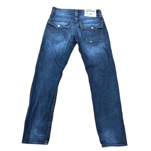 True Religion Jeans Size 32 SLIM Flap T Blue - Picture 2 of 10